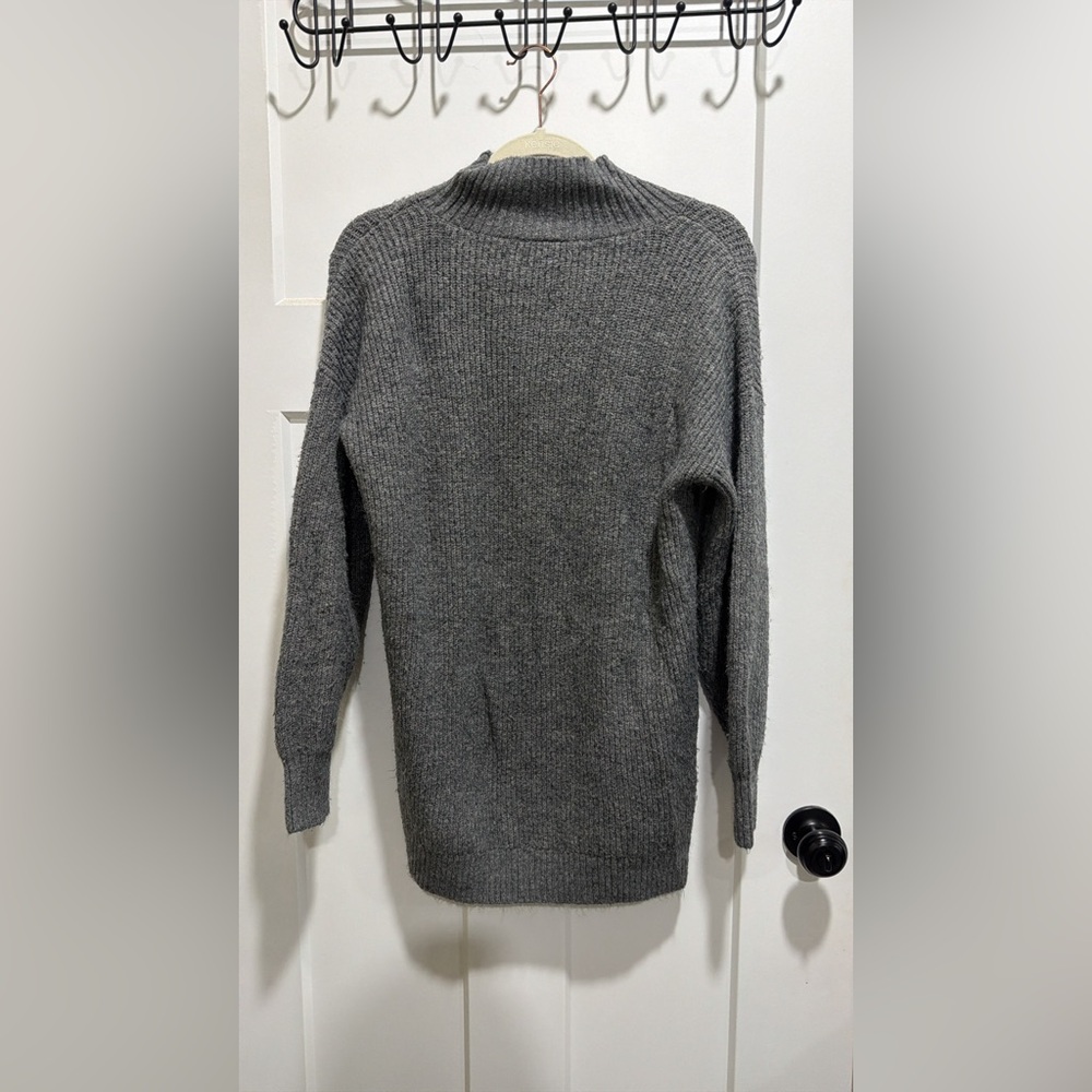 LOFT Charcoal Sweater Dress